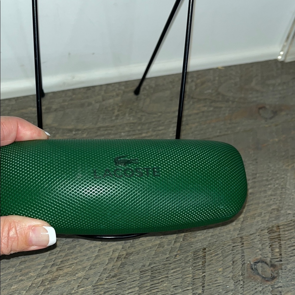 Lacoste Green Hardshell Eyeglass Case - Picture 5 of 5